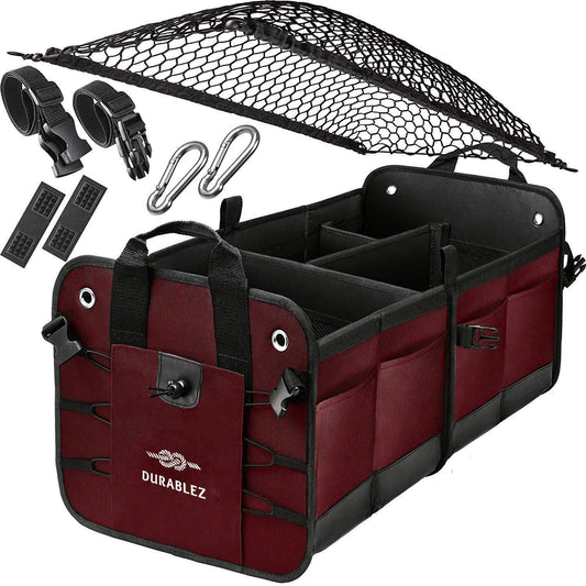 Vehicle storage  vacation  Trunk organizer  travelling  travel bag  travel  storage  Portable trunk organizer  Non-slip organizer  groceries  Explore Travel  Collapsible organizer  Cargo net  Car trunk organization  Car storage solution  Car storage  Car accessories